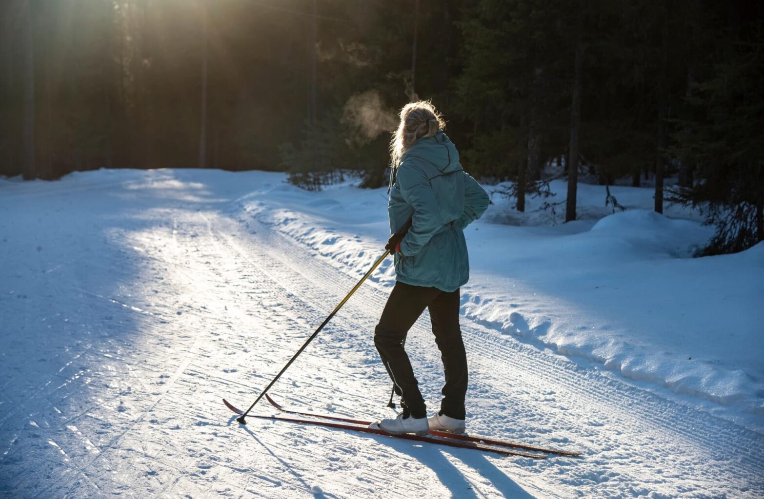 Female Traveller Ski Holiday - Cool-Cation Travel Trend