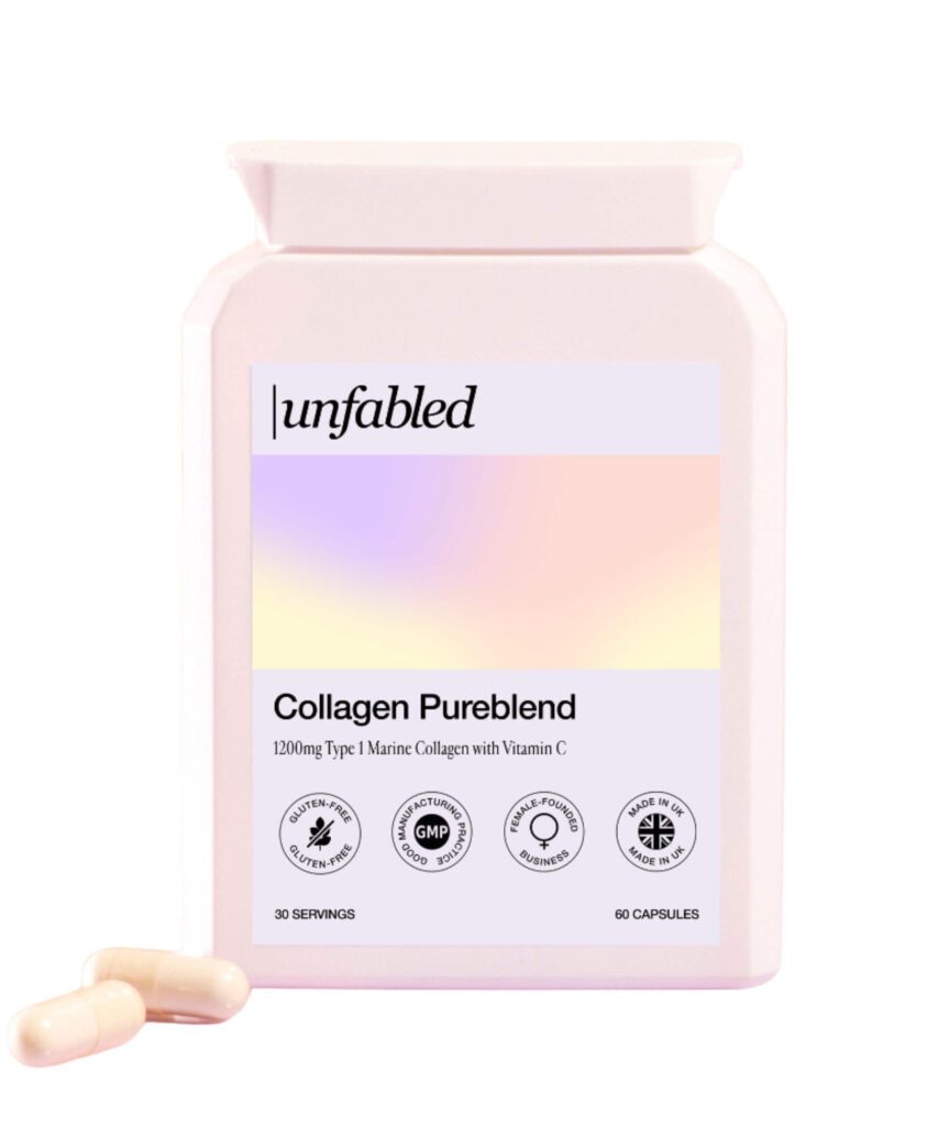 unfabled collagen pureblend supplement marine collagen with vitamin c