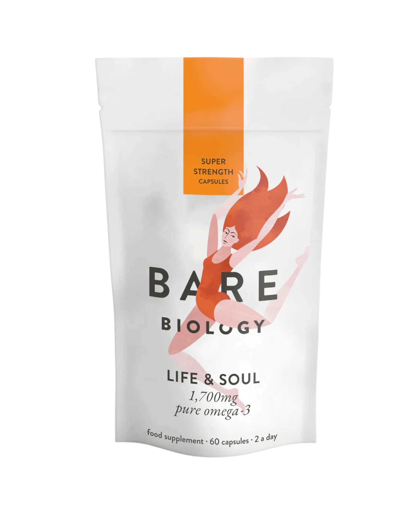 Bare Biology Life & Soul Omega-3 Super-Strength Capsules 
